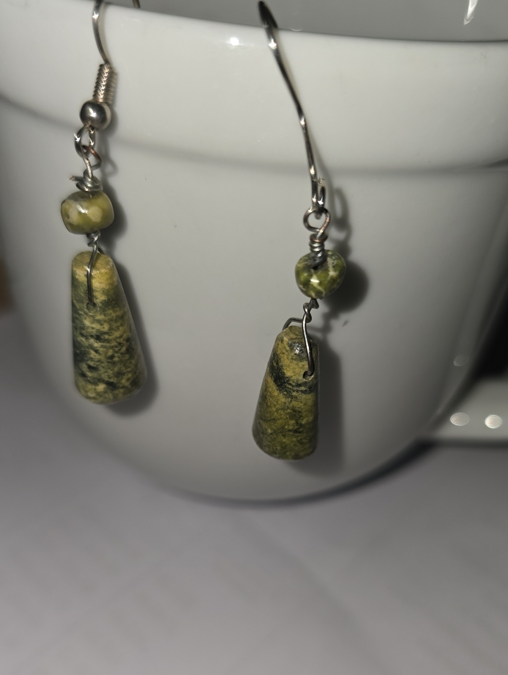 A Pair of Handcrafted Dangle Earrings